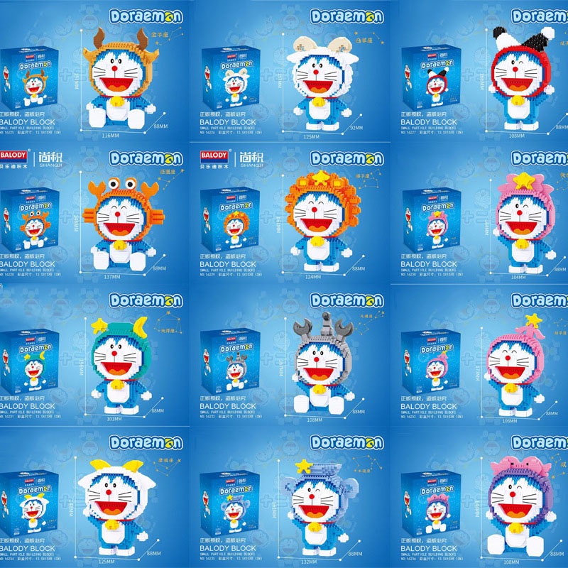 Bộ Đồ Chơi Lắp Ráp Mô Hình Doraemon Dễ Thương Xinh Xắn