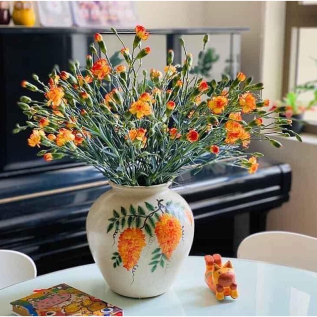(Gốm sứ Bát Tràng) Lọ Hoa Vò Rạn Bát Tràng Cao Cấp
