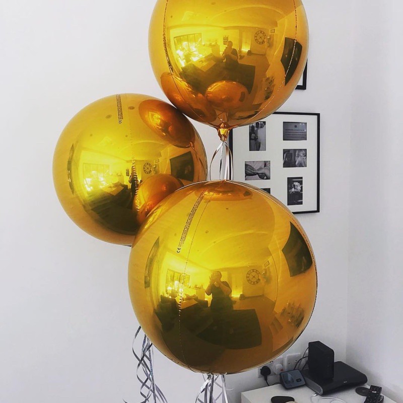 Vỏ bóng bay 4D trang trí sinh nhật, thôi nôi, phòng cưới 24' 50cm Chọn màu A99