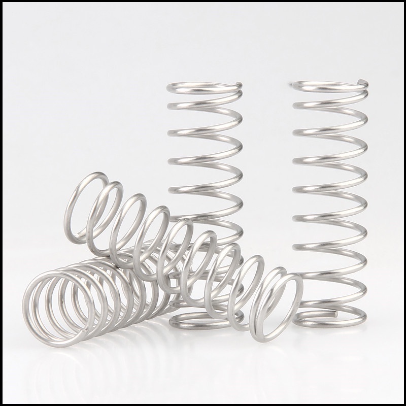 Lò Xo Nén Chất Liệu Thép Không Gỉ Sus304 Đường Kính Ngoài 0.8mm Dài 5 / 6 / 7 / 8 / 9mm Dài 10~50mm