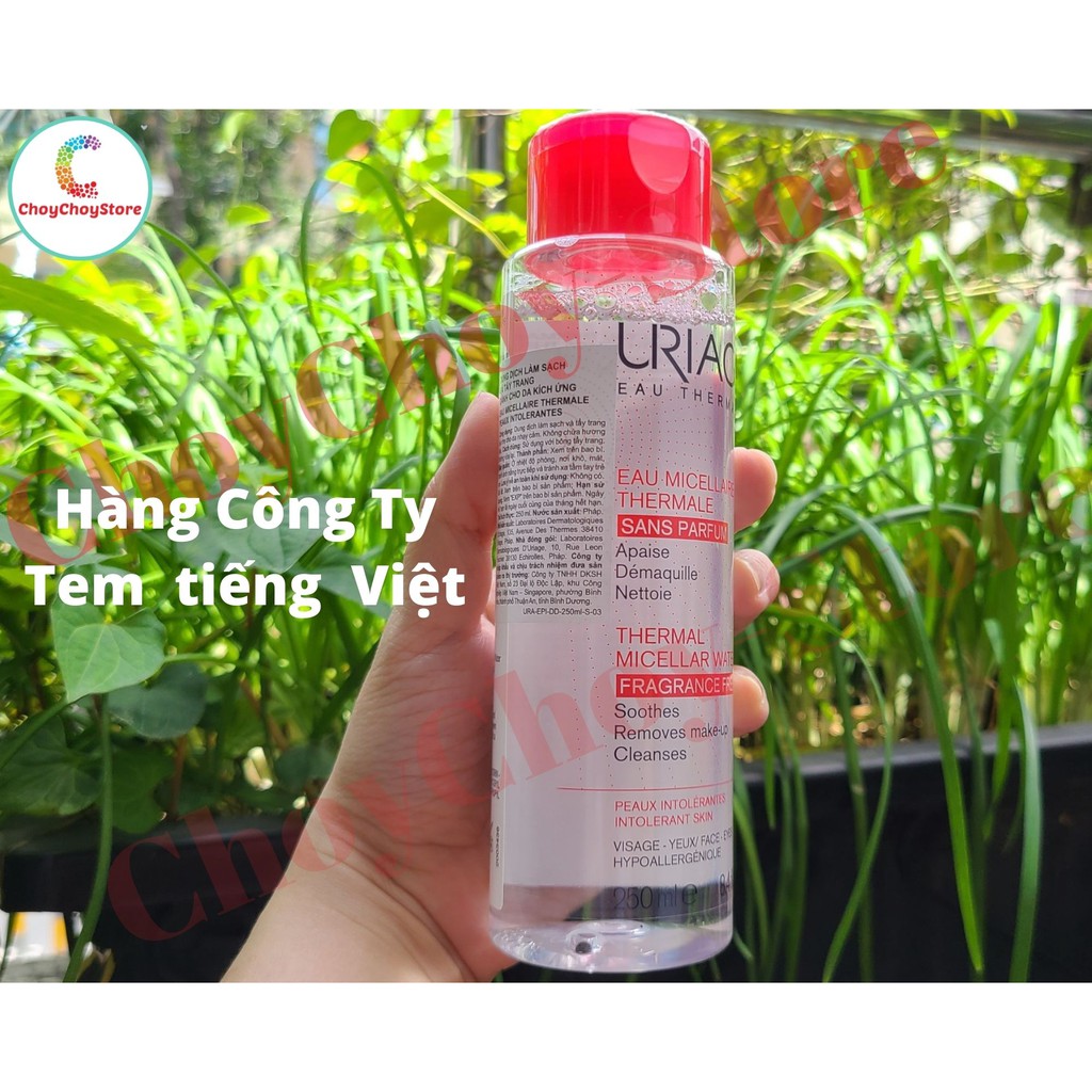 [TEM CTY] Nước tẩy trang Uriage Thermal Micellar Water PIF (Fragrance Free) 250mL -  cho DA KÍCH ỨNG (PIF)