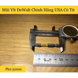 Mũi bắt vít DEWALT Chính Hãng Ph2 52mm Có Từ