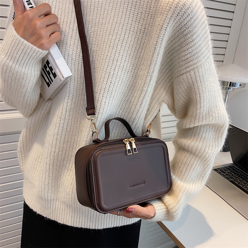 Túi Đeo Chéo Hình Vuông Cỡ Nhỏ Phong Cách Cổ Điển Thời Trang Cho Nữ