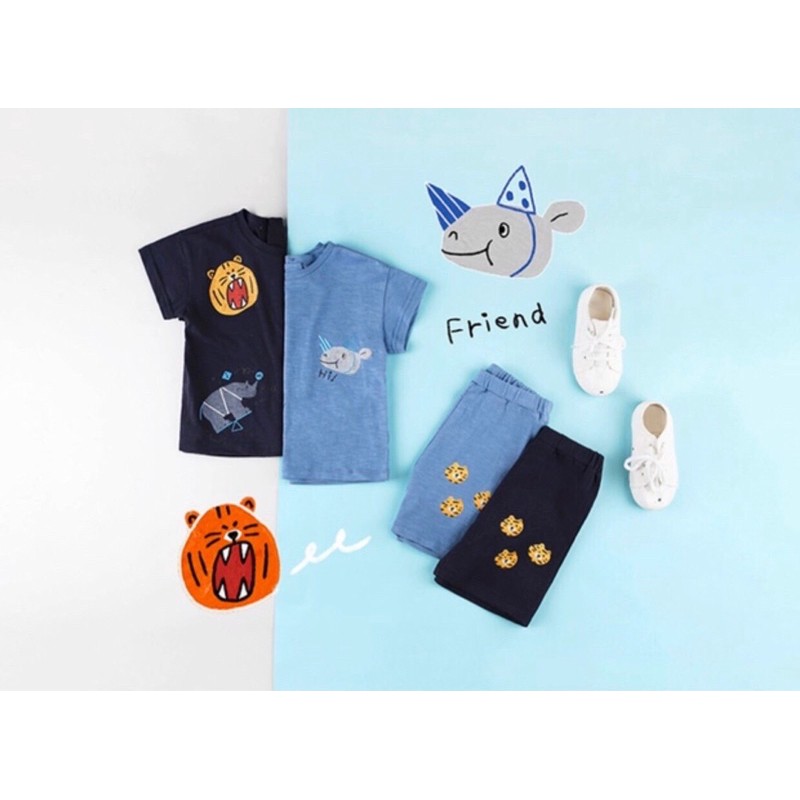 bộ cotton hình cá hổ