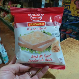 sỉ bịch 10 cái bánh mì tươi sanwich ruốc 50 gam kinh đô