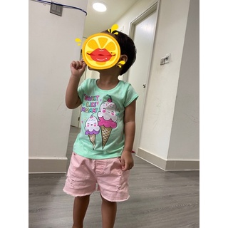 Quần short kaki lưng thun bé gái