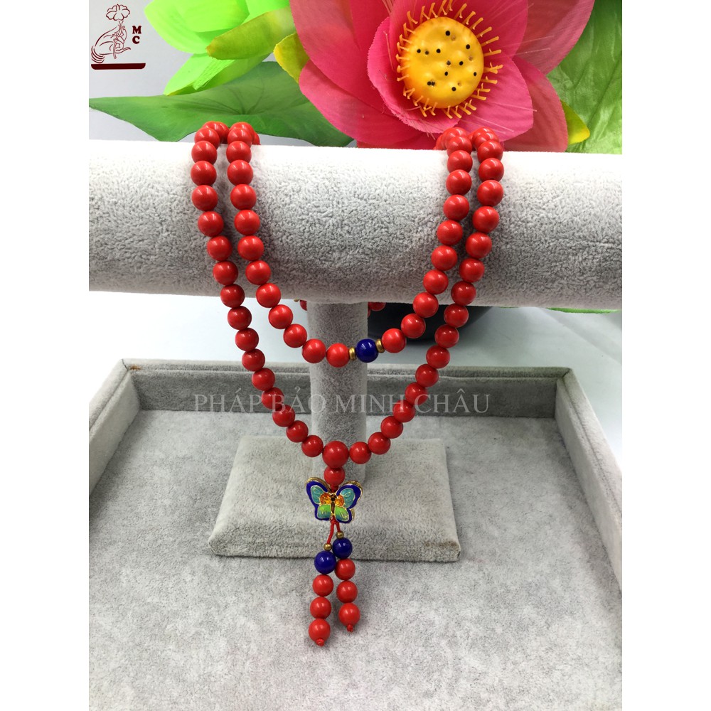 [Đặc biệt] Vòng tràng nhựa chu sa 8 ly