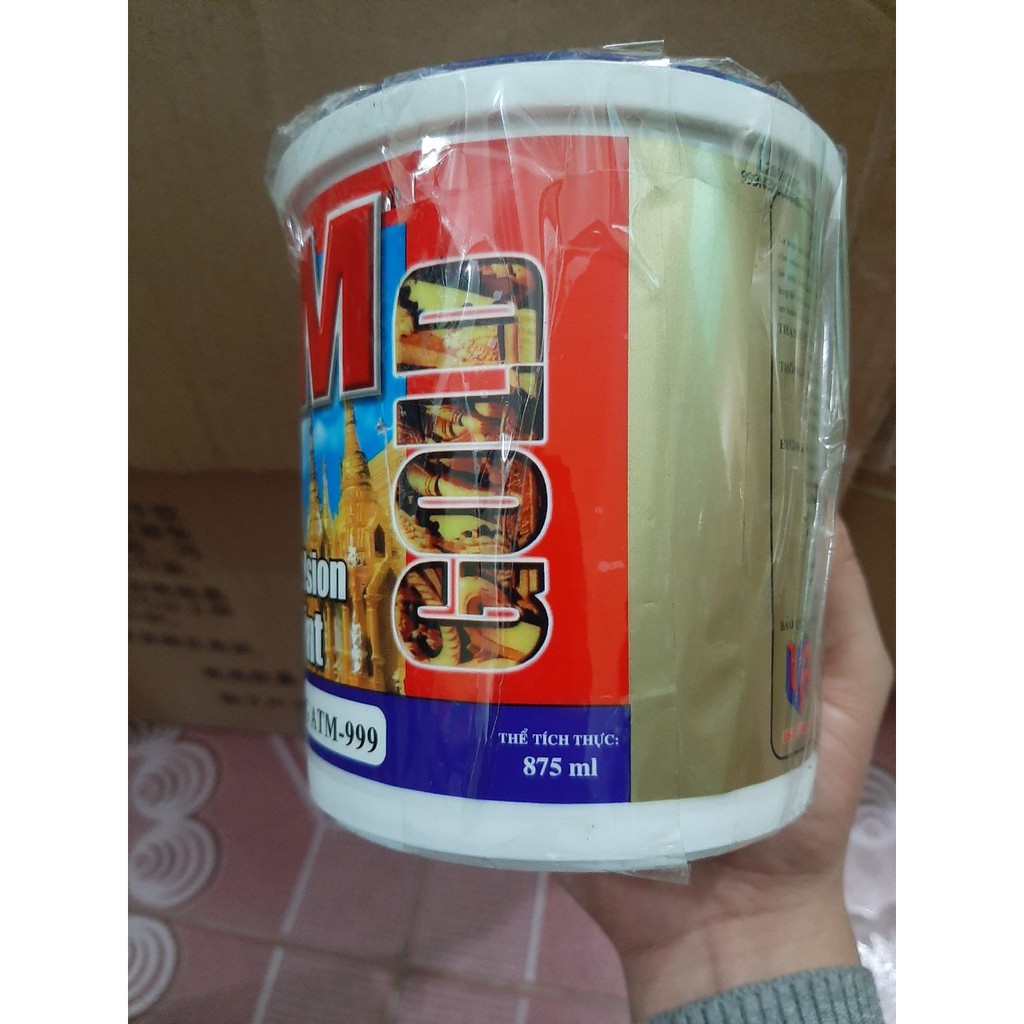 [Sơn chậu] Sơn nước nhũ vàng ATM 999 875ml tương đương 1kg