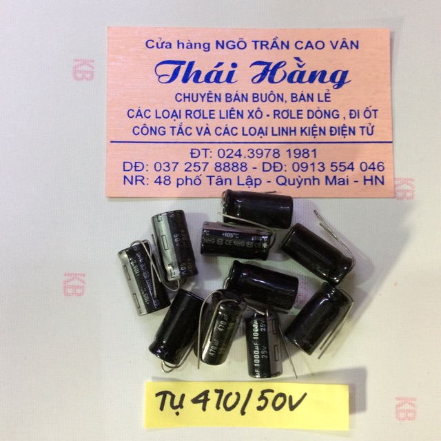 Tụ hoá 470 M /50 v (20 chiếc)