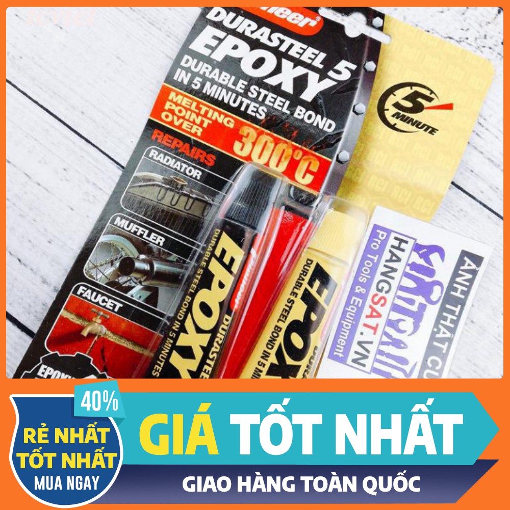 [ HÀNG CHÍNH HÃNG - GIÁ TỐT NHẤT ] Keo dán chịu nhiệt Epoxy plus five 2 thành phần