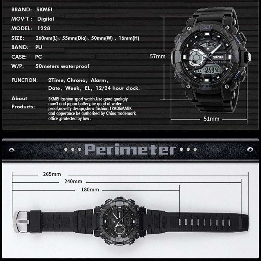 [+Quà Tặng] Đồng hồ nam thể thao SKMEI 2 máy độc lập, đa chức năng, chống sốc, chống nước-Duong.watches | BigBuy360 - bigbuy360.vn