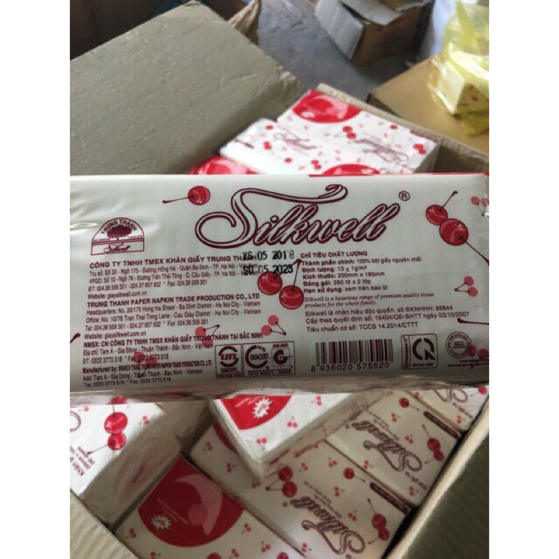 Giấy rút lụa Silkwell 280 tờ siêu dai