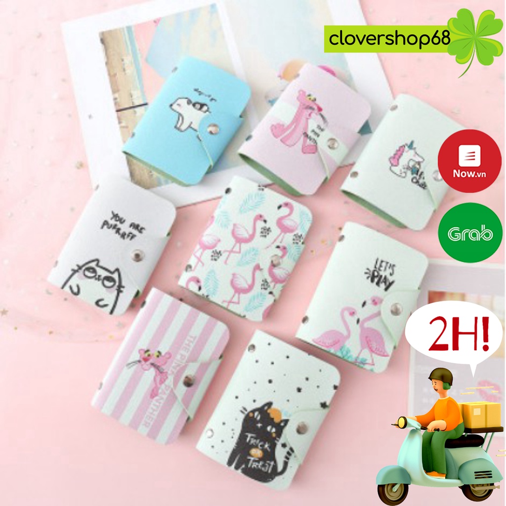 Ví đựng thẻ, túi đựng giấy tờ, thẻ ATM loại đẹp Cloversho