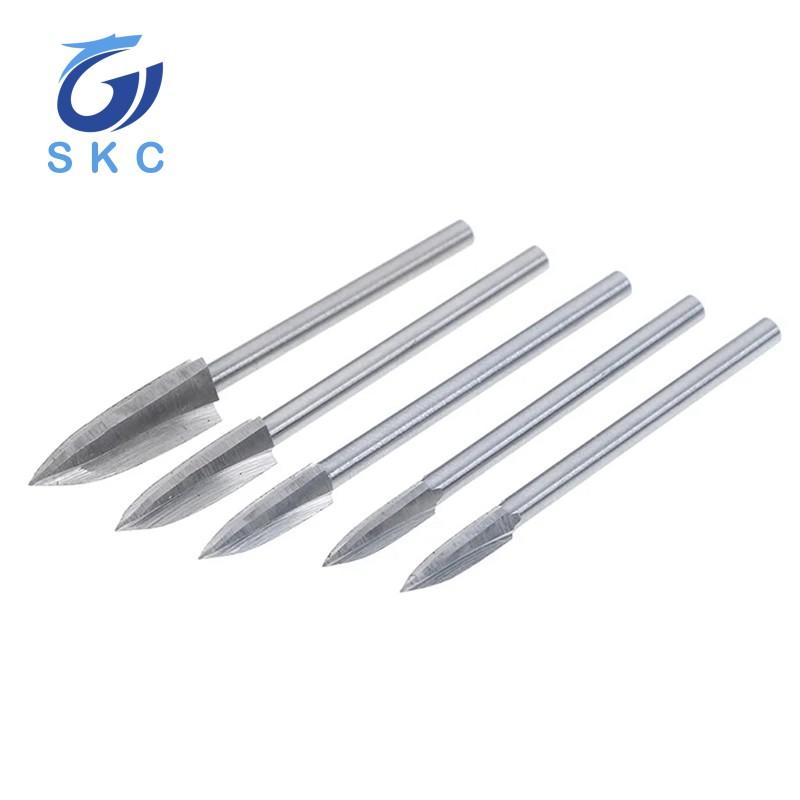 Bộ 5 mũi khoan ba lưỡi dao dùng để điêu khắc gỗ chất lượng cao M8Vn