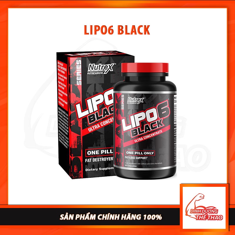 [Sale] Đốt Mỡ Giảm Cân Cực Mạnh NUTREX RESEARCH LIPO 6 ULTRA CONCENTRATE 60 Viên