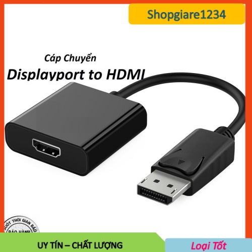 [Mã ELHACE giảm 4% đơn 300K] Cáp DISPLAYPORT Ra HDMI (+)/ HDMI (-) - Độ Phân Giải Lên Đến 1080P