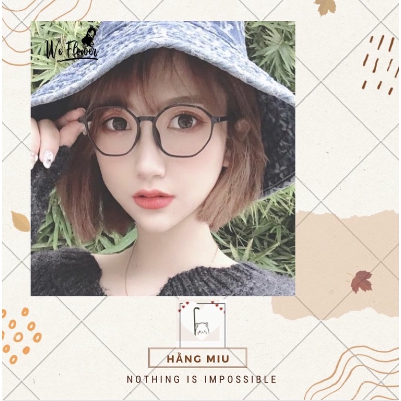 Mắt Kính Gọng Tròn trẻ trung Thời Trang Cho Nữ