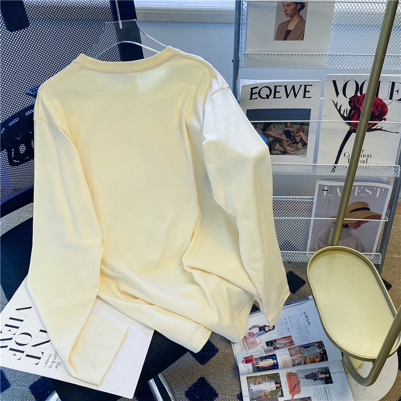 NRVP Áo Thun Nữ Dài Tay Dáng Rộng Phong Cách Hàn Quốc Mới