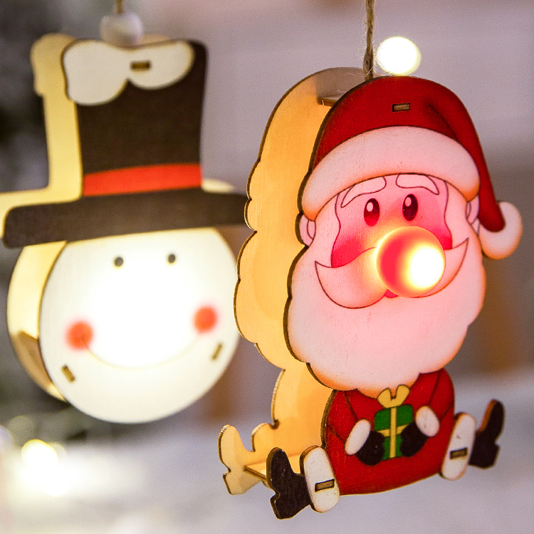 Dây Đèn Led Hình Ông Già Noel Trang Trí Giáng Sinh