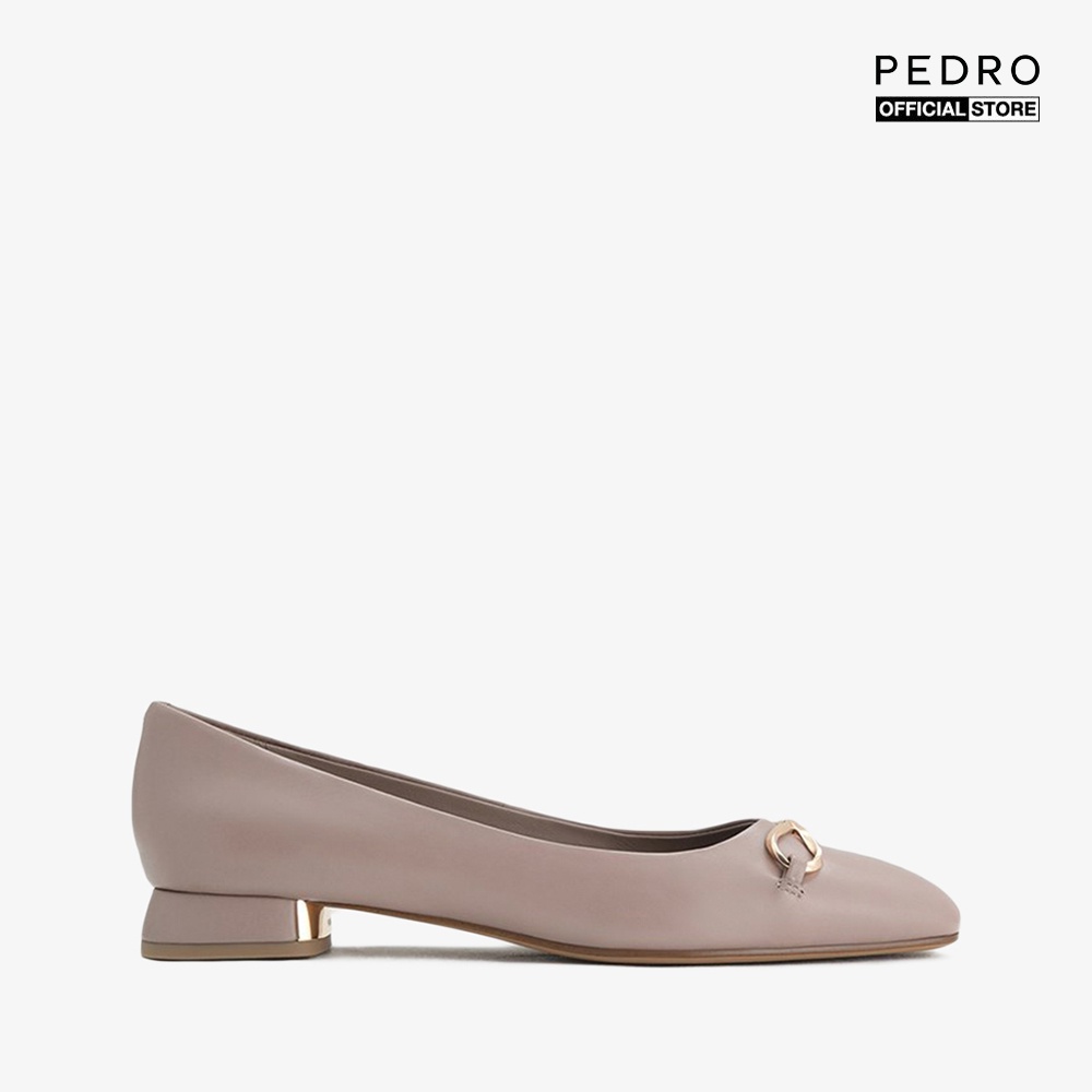 PEDRO - Giày đế bệt nữ mũi tròn Leather Ballerina PW1-66480044-14