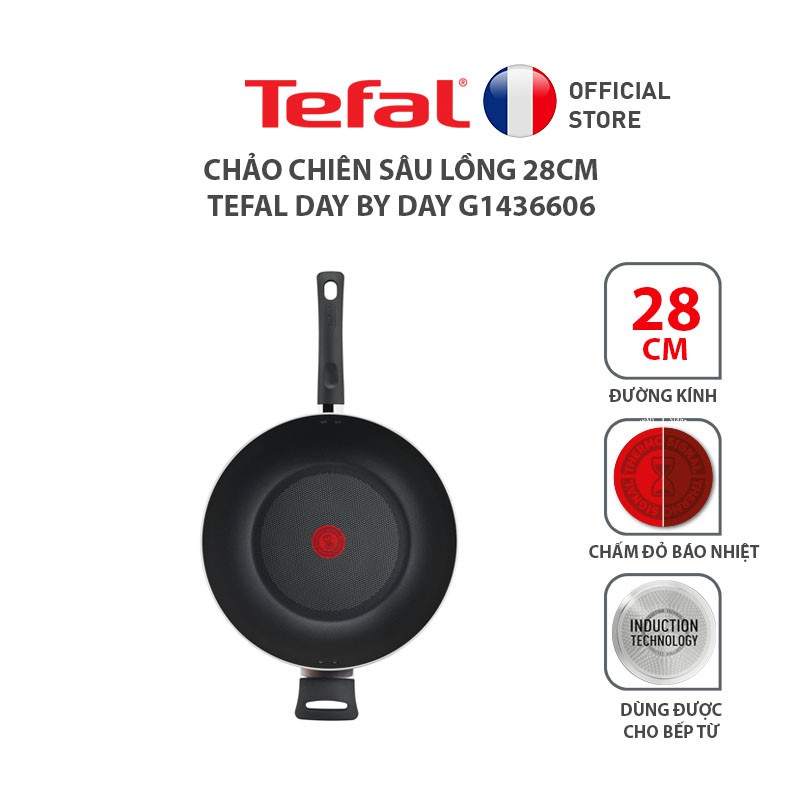 Chảo chiên sâu lồng Tefal Day By Day 28cm G1436606