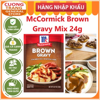 Bột sốt chấm thịt nướng rau củ xào brown gravy của McCormick 24g