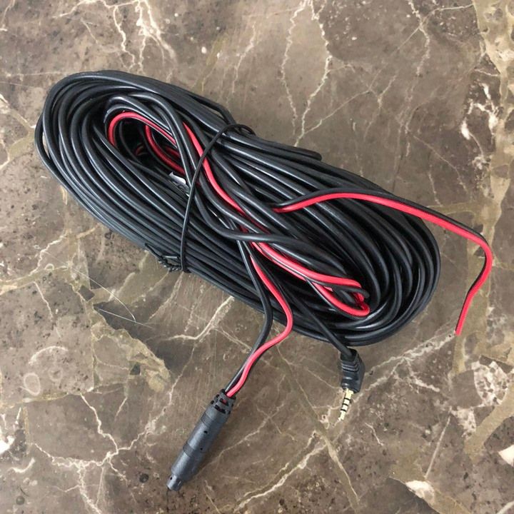 Dây tín hiệu kết nối camera hành trình và camera lùi, jack 2.5mm, 4 chân, dài 20m (Màu đen) | BigBuy360 - bigbuy360.vn