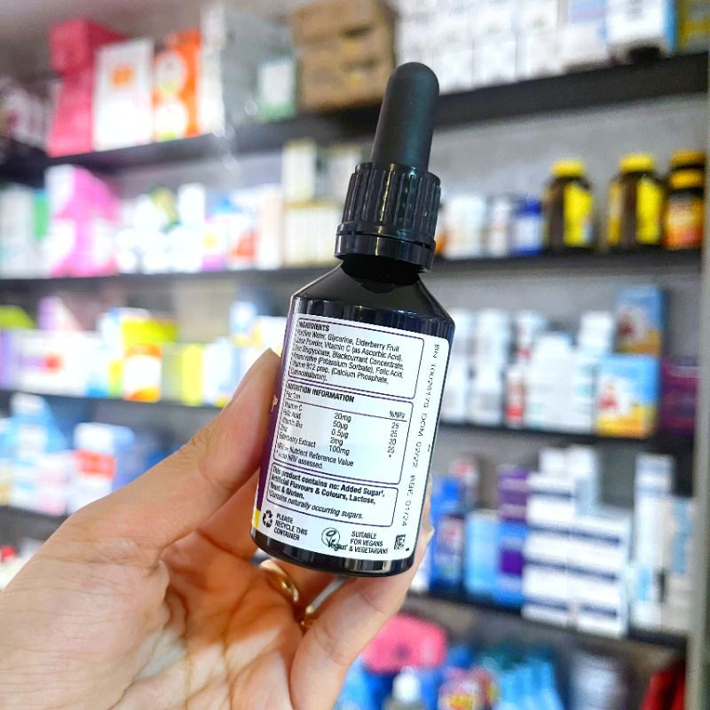 Tăng đề kháng-Bổ Sung Kẽm, Vitamin C dạng nhỏ giọt Immune Plus Natures Aid 50ml