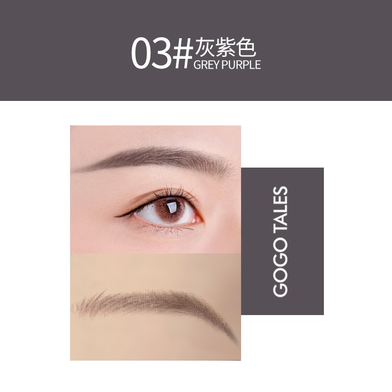 Chì kẻ mày cao cấp 2in1 GoGotales một đầu chì kẻ lông mày, 1 đầu bàn chải lông mày mã | BigBuy360 - bigbuy360.vn