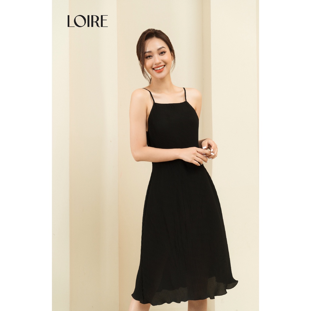 Váy lụa dáng chữ A Xếp Ly Cao Cấp Loirechic LSL18