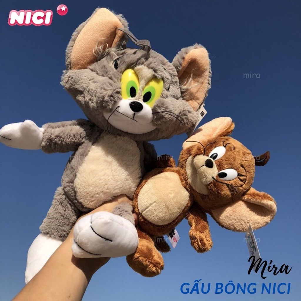 Gấu Bông Tom & Jerry Hãng Nici Búp Bê Thú Nhồi Bông Thương hiệu NICI Quà Sinh Nhật Cho Nữ 43cm MIRA-GB28012