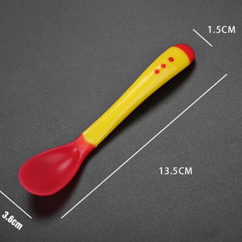 Thìa Silicon Báo Nóng Cho Bé Ăn Dặm Giúp Bé Ăn Ngoan , Ngon Miệng - Beofamily