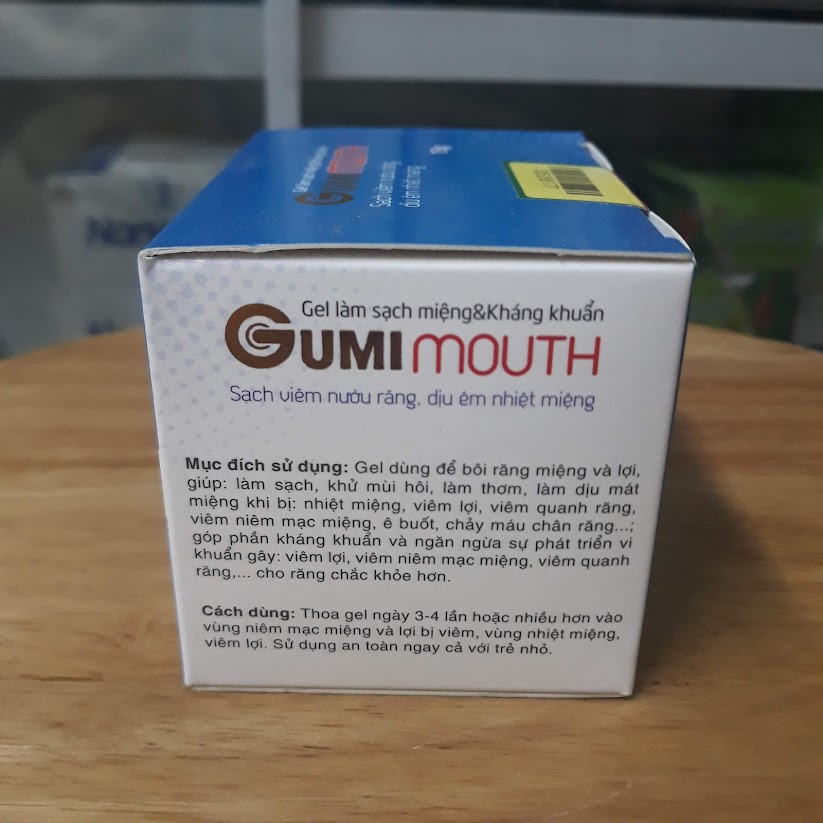 Gumimouth Sạch viêm nướu răng, êm dịu nhiệt miệng. An toàn cho trẻ em hộp 15 gói