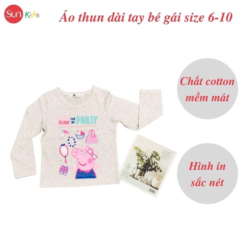 Áo dài cho bé gái, áo thu đông bé gái, áo thu đông cho bé, size 6-10 tuổi - SUNKIDS1