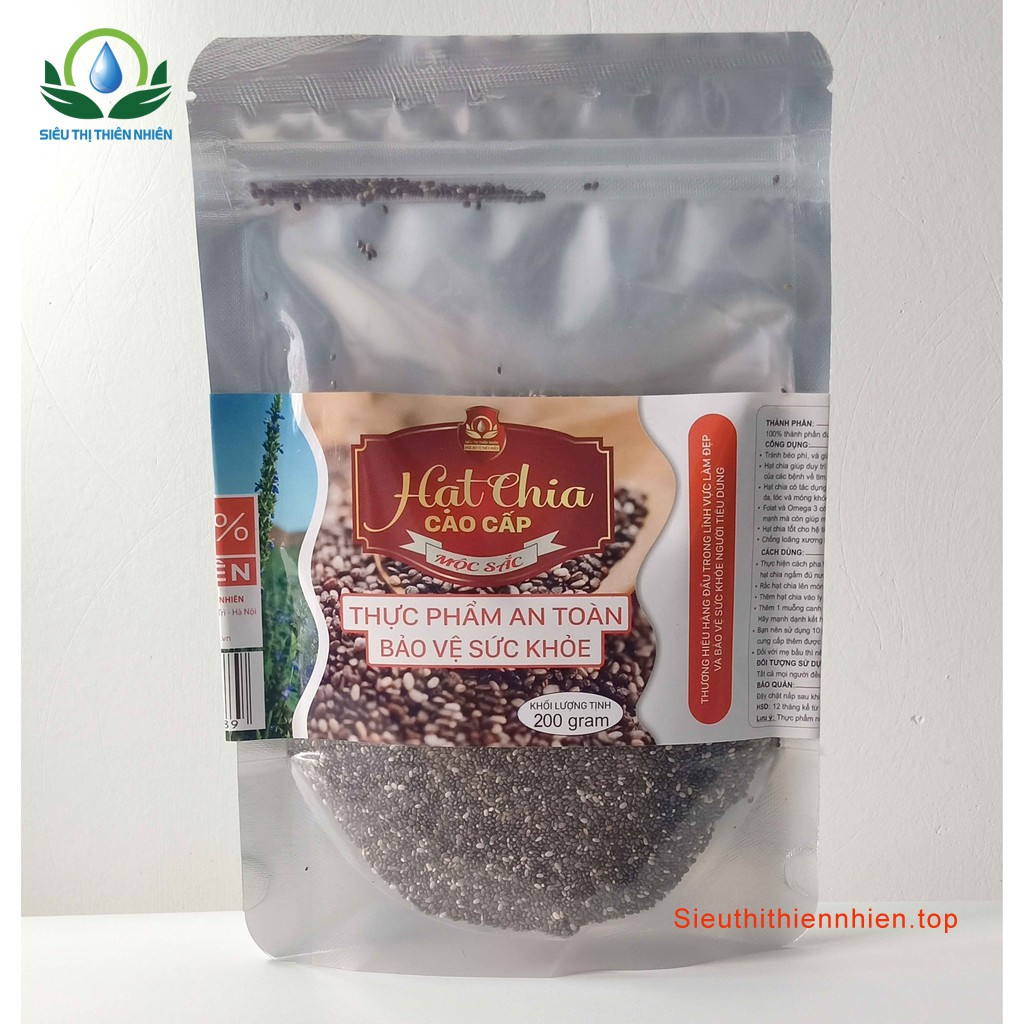 Hạt chia - Salvia nhiều công dụng đóng túi zip, hộp thương hiệu Mộc Sắc | BigBuy360 - bigbuy360.vn