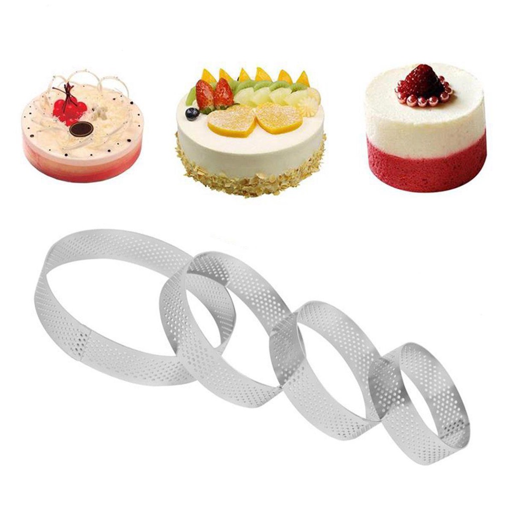 Khuôn Làm Bánh Mousse / Mousse Tráng Miệng Hình Tròn Thiết Kế Đục Lỗ Tùy Chỉnh Tiện