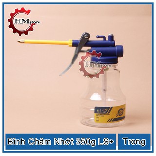Bình xịt nhớt cao cấp LS+, trọng lượng 350g, vòi sắt bình nhựa - Bình châm nhớt, bình xịt dầu nhớt