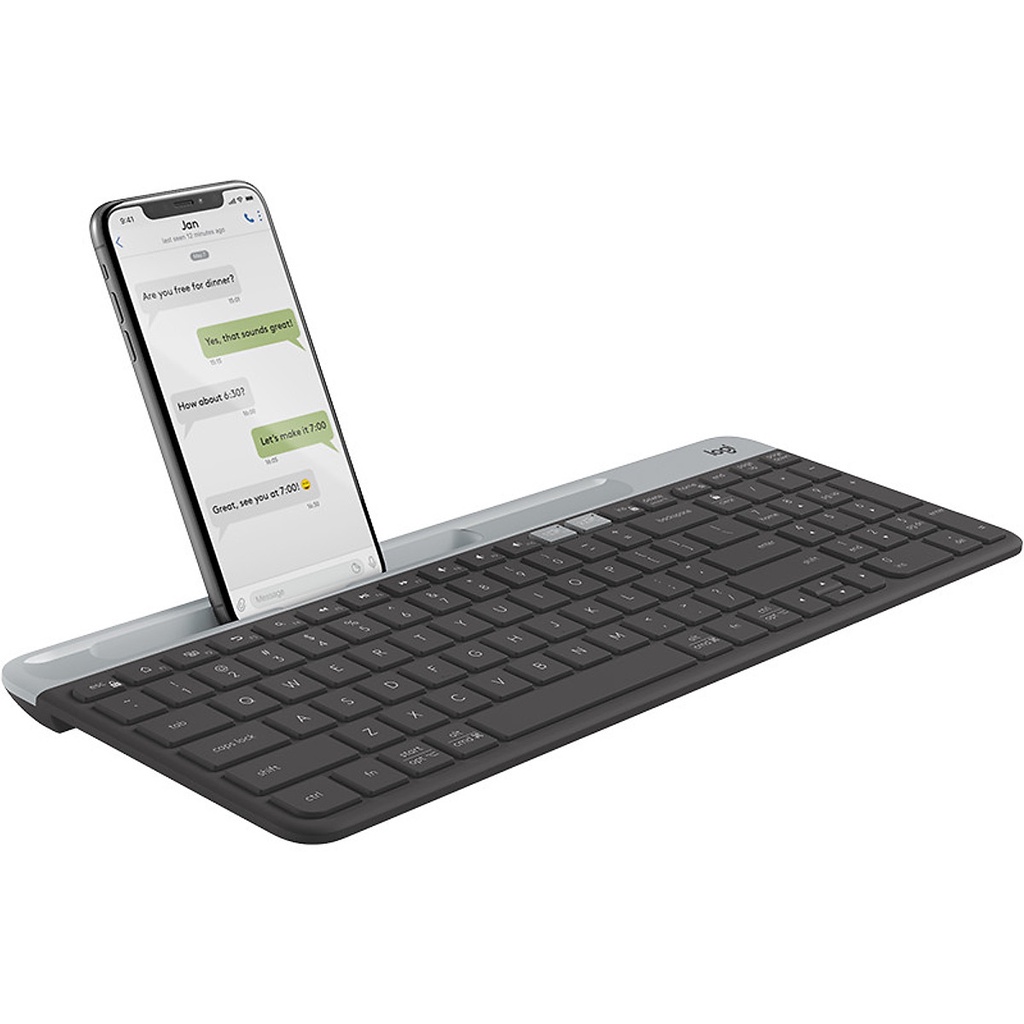 Bàn phím không dây bluetooth Logitech K580 Slim Multi device - Kết nối đa thiết bị - Hàng chính hãng