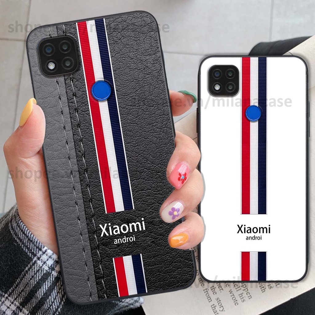 Ốp Xiaomi Redmi 9C in giả da phong cách thể thao, cá tính, thời trang