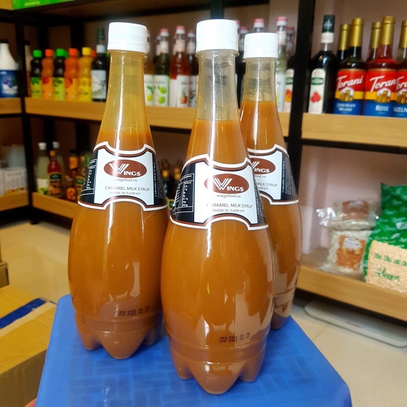 Syrup/ Siro WINGS CARAMEL MILK (hokkaido) chai 1,3kg