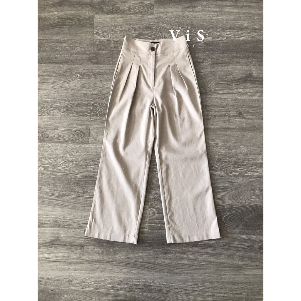 QUẦN TÂY NỮ CHẤT LINEN MÁT DÁNG SUÔNG VNXK