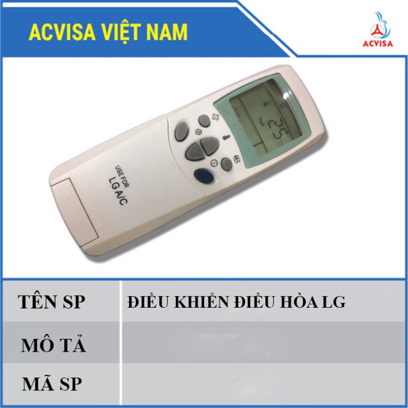 ĐIỀU KHIỂN ĐIỀU HÒA , REMOTE MÁY LẠNH LG