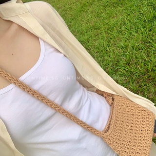 Túi sợi đan móc thủ công đeo vai