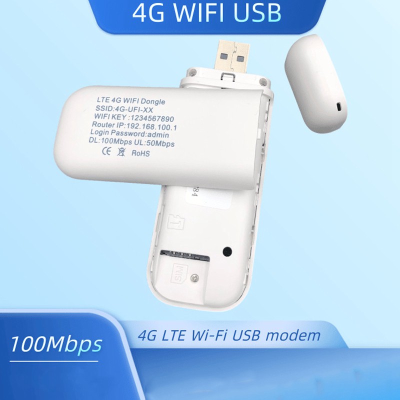 Usb Thu Phát Wifi 100mbps 4g Lte Usb Wifi Em 4g Với Khe Thẻ Sim