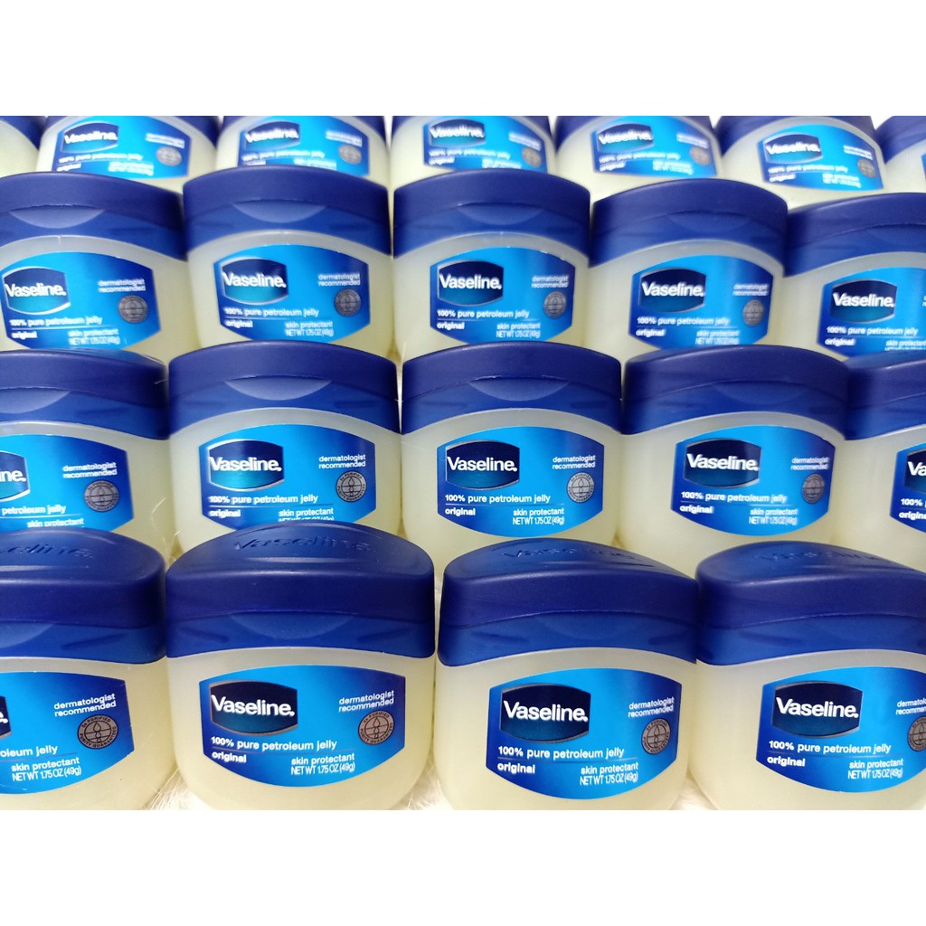 Sáp Dưỡng Ẩm Dưỡng Môi Vaseline Mỹ 100% Pure Petroleum Jelly Original 49gr (Hủ) - Hàng Hot