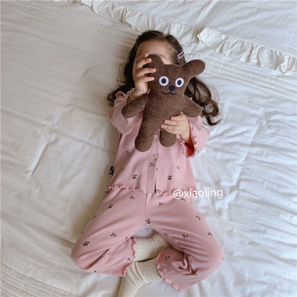 Bộ đồ ngủ thiết kế mới thời trang mùa xuân thu dành cho bé gái