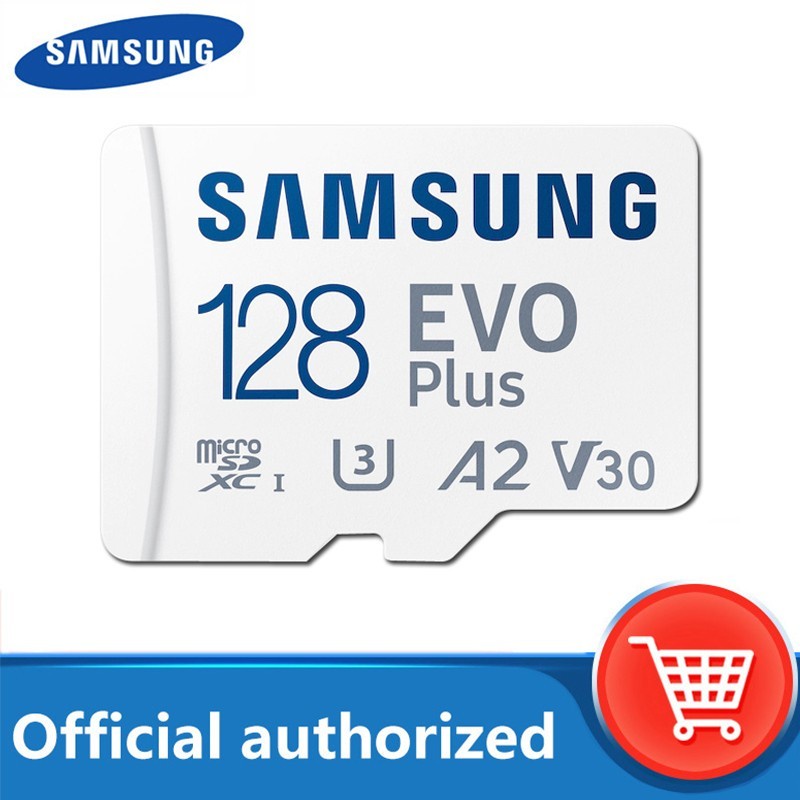 Thẻ nhớ MicroSD Samsung Evo Plus 128GB 256GB 512GB 130MB / s Bộ chuyển đổi thẻ nhớ Off-White V2021