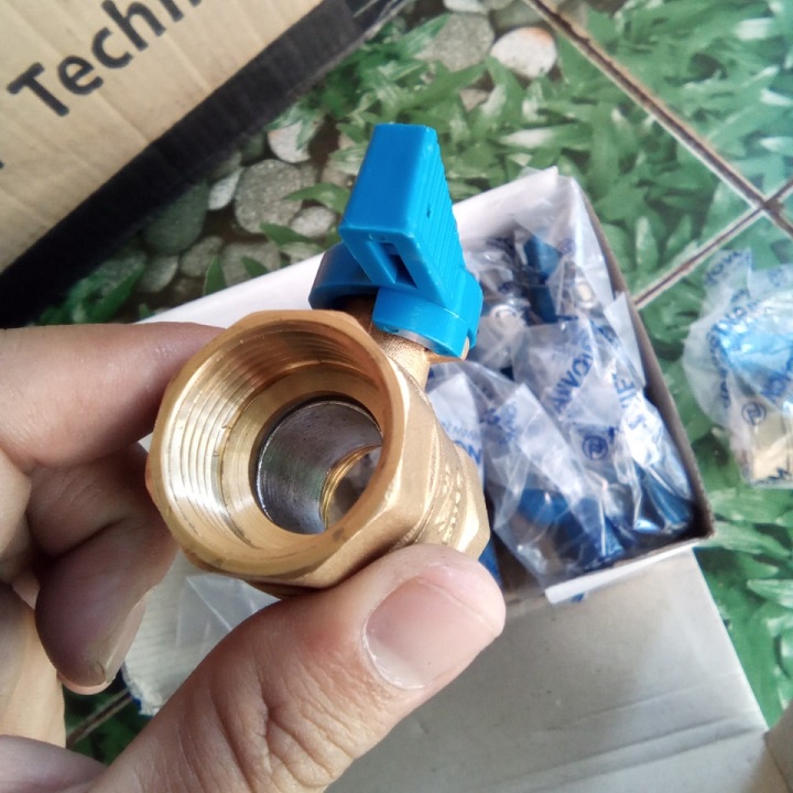 VAN BƯỚM ĐỒNG TAY ABS KUMA, KHÓA NƯỚC ĐỒNG NỐI REN CHUYÊN DÙNG CHO CẤP NƯỚC