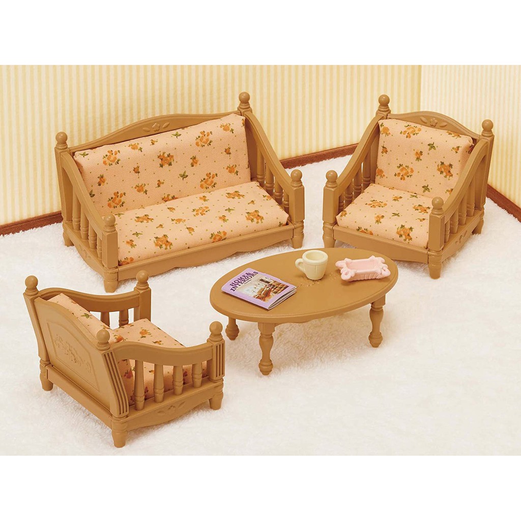 Sylvanian Families Bộ Bàn Ghế Phòng Khách Sofa Arm Chair Set