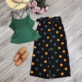 Set áo lụa quần bi xuông